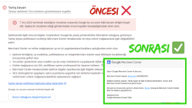 Google Merchant Yanlış Beyan