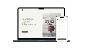 Modern ve Minimalist Tasarımlı Kuaför Randevu Uygulaması Gel