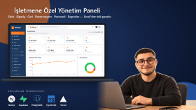 işletmene özel yönetim paneli ve iş yazılımı geliştiririm