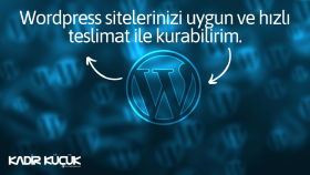 Wordpress web site kurulumu