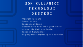 yerinde ve uzaktan son kullanıcı desteği sağlayabilirim