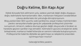 profesyonel, seo uyumlu ve özgün web içerikleri yazarım
