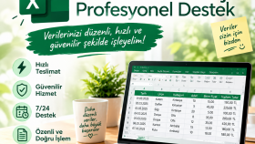 excel dosyalarınızı istediğiniz şekilde düzenleyebilirim