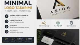 modern ve minimalist logo tasarımı yaparım