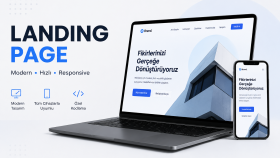 modern landing page geliştirebilirim