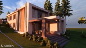 Eğimli Araziye Modern Villa Tasarımı