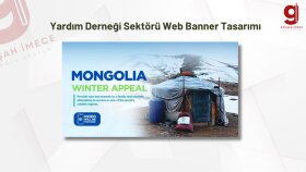 Yardım Derneği Sektörü Web Banner Tasarımı