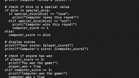 Complicated Dice Game in Python
