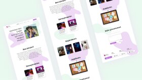 Çağla Pekoğlu için tasarladığım kişisel web sitesi tasarımı