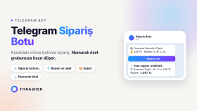 Telegram sipariş botu yaparım