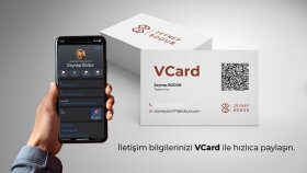 markanızı temsil eden dijital kartvizit tasarlarım