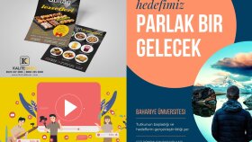 reklamlar ve sosyal medya için afiş ve ya kapak hazırlıyorum