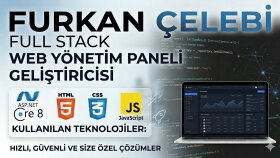 sana özel ve modern bir yönetim paneli geliştiririm
