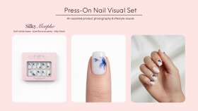 Press-On Nail Ürün Görselleri | Lifestyle Seti