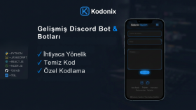 sıfırdan gelişmiş özel Discord botu yazarım