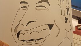 portre karikatür çizimi yapıyorum