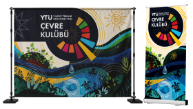 YTÜ Çevre Kulübü-RollUp ve Backdrop Tasarımı