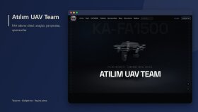Atılım UAV: Framer ile İHA takımı web sitesi