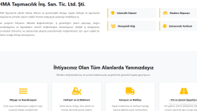 inşaat ve nakliyat firmalarına kurumsal web sitesi yaparım