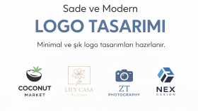 sade ve modern logo tasarımı yapıyorum