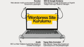 wordpress altyapısıyla SEO uyumlu web sitesi hazırlarım