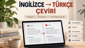 İngilizce metinleri Türkçeye çeviriyorum