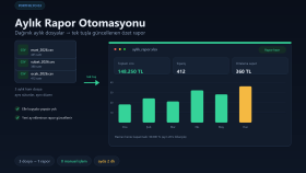 Aylık Rapor Otomasyonu: tek tuş, 2 dakika