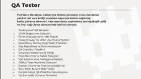 kalite güvence testi yapabilirim