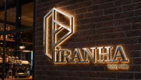 Piranha - Piranha coffee işletmesi için logo tasarımı