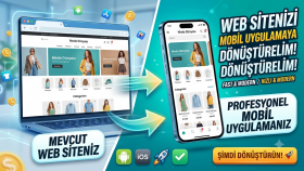 web sitenizi mobil uygulamaya yaparım