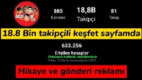 23k takipçili sayfamda etkileşim istatistiği
