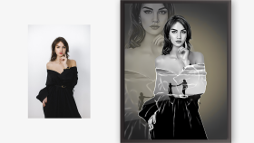 Kişiye Özel Dijital Sanat Portresi – Modern ve Anlamlı