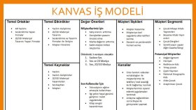projeniz için profesyonel " İş Modeli Kanvası " hazırlarım