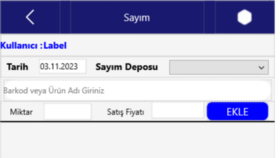 Android Depo Yönetim Sistemi