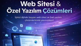 web sitesi ve özel yazılım çözümleri geliştiriyorum