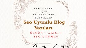 SEO uyumlu, akıcı ve özgün blog yazıları yazıyorum