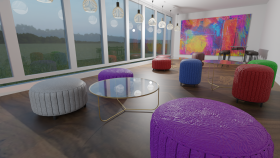Metaverse üzerine 3D modellemeler yapıyorum
