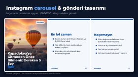 Instagram için carousel ve gönderi tasarımı yaparım