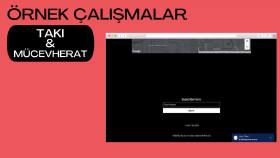 Mücevherat satışı üzerine Örnek Website Çalışması 