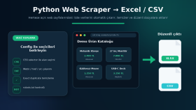 Web Scraping ile Excel/CSV Veri Toplama Aracı