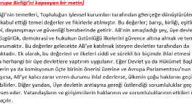 AB METNİ ÇEVİRİSİ