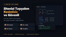 alan adı, SSL ve site taşıma işlemlerinizi yaparım