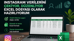 hedef kitle verilerini Excel olarak hazırlıyorum