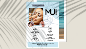 MU GÜZELLİK SALONU BROŞÜR ÇALIŞMASI 