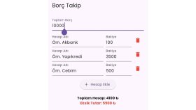 Borç Takip Uygulaması – Flutter ile Geliştirilmiş Finans Tak