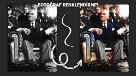 siyah beyaz fotoğraflarınıza renklendirme yapabilirim