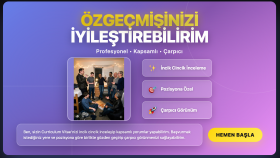 özgeçmişinizi iyileştirebilirim