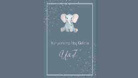 Hoş Geldin Bebek Afiş Tasarımı 