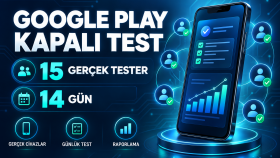 Google Play uygulamanızı 15 gerçek kullanıcıyla test ederim