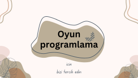dikkat çekici ve zevkli oyunlar yapabilirim
